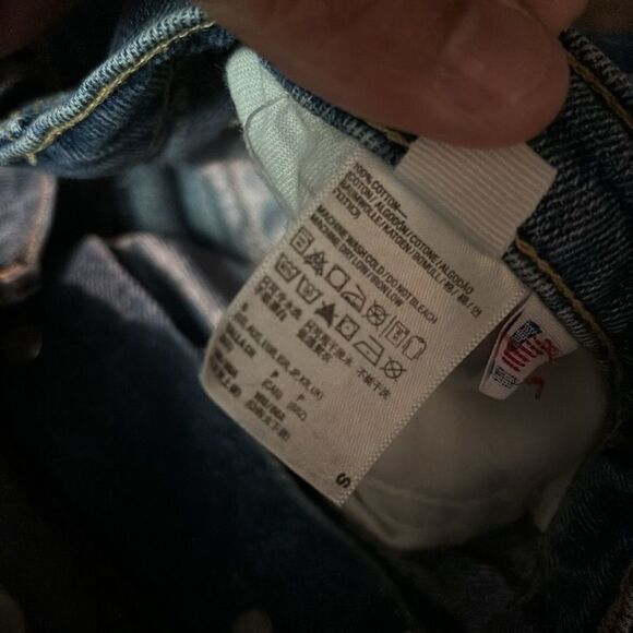 Ladies AMERICAN APPAREL DENIM PENCIL SKIRT - Picture 4 of 7